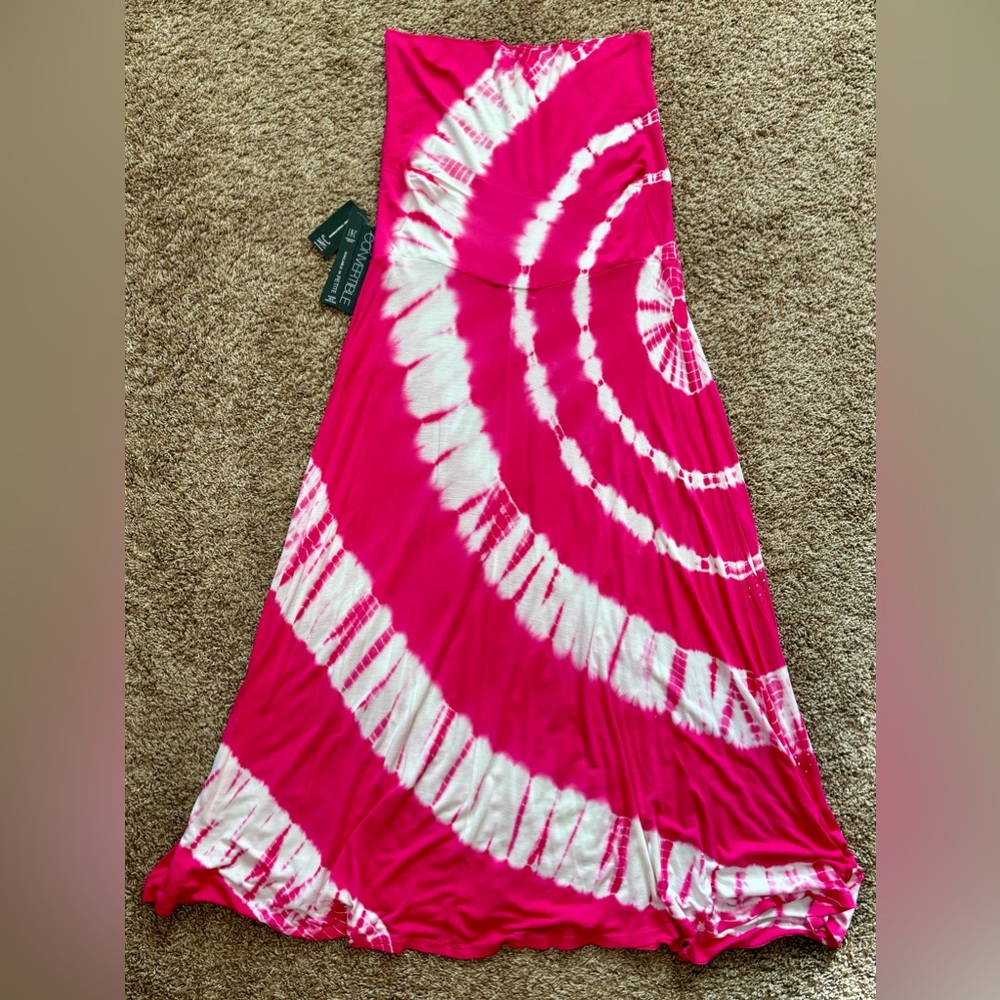 INC International Convertible Dress/Skirt Size L in Tropical Bloom - Picture 3 of 6